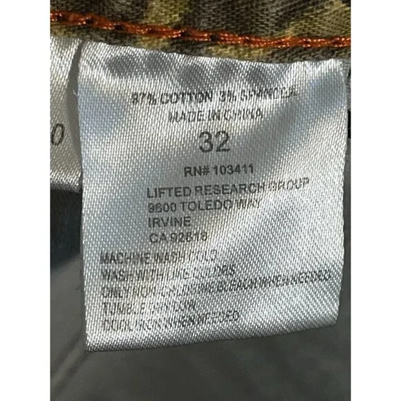 Y2K Utility Cargo Camo Pant Green 32" Gorp Grunge Skater 90s Festival - Picture 9 of 9